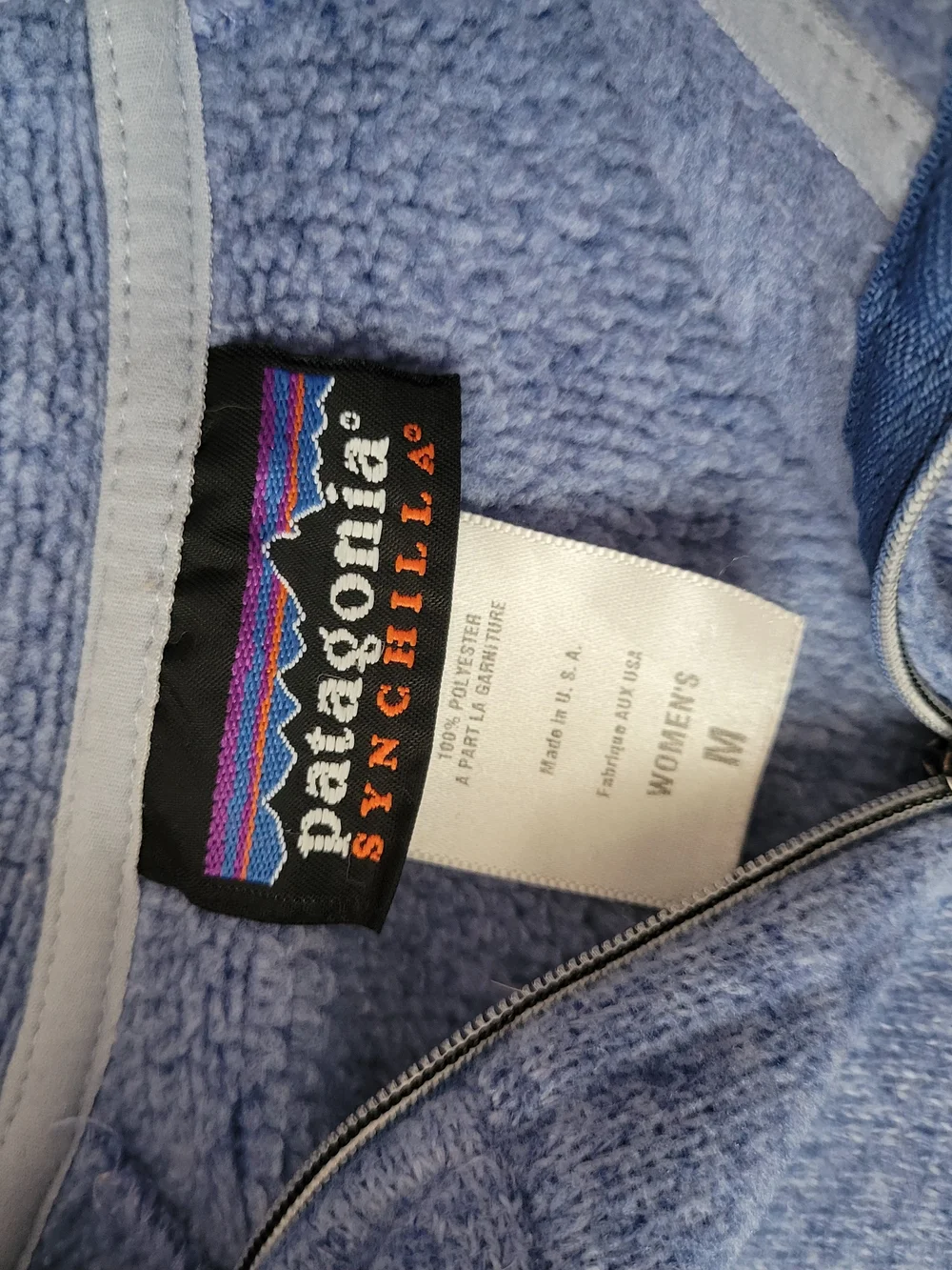 Patagonia 2000 Vintage Synchilla Quarter Zip Fleece Women’s M Made USA